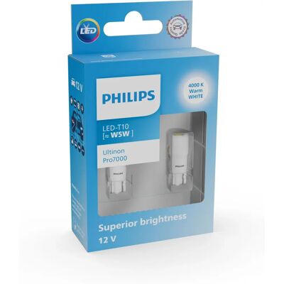 Philips Ultinon 11961WU70X2 W5W LED - Ampoule LED - Publicité Philips Ultinon 11961WU70X2 W5W LED - Ampoule LED - Publicité