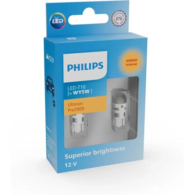Philips Ultinon 12202AU70X2 WY5W LED - Ampoule de signalisation - Publicité Philips Ultinon 12202AU70X2 WY5W LED - Ampoule de signalisation - Publicité