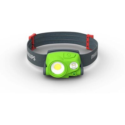 Torcia frontale Philips - X30HEADX1 - LED 3 W - Leggera, Ricaricabile Torcia frontale Philips - X30HEADX1 - LED 3 W - Leggera, Ricaricabile