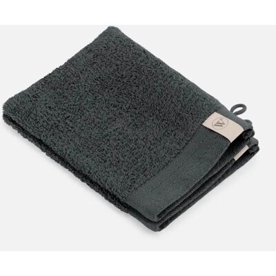 Walra - Soft Cotton Washandje - Antraciet - 2-pack - washcloth Walra - Soft Cotton Washandje - Antraciet - 2-pack - washcloth