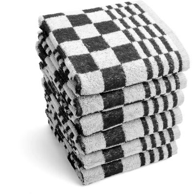 Byrklund Keukendoek - Set van 6 - Zwart Byrklund Keukendoek - Set van 6 - Zwart