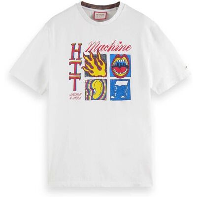 Scotch & Soda 174575 T-shirt à Manches Courtes - T-shirt - Publicité Scotch & Soda 174575 T-shirt à Manches Courtes - T-shirt - Publicité