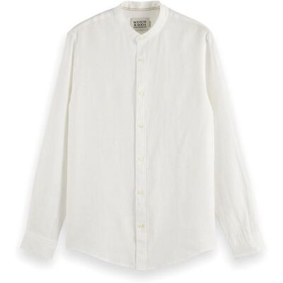 Scotch and Soda Mao Overhemd - Wit Scotch and Soda Mao Overhemd - Wit