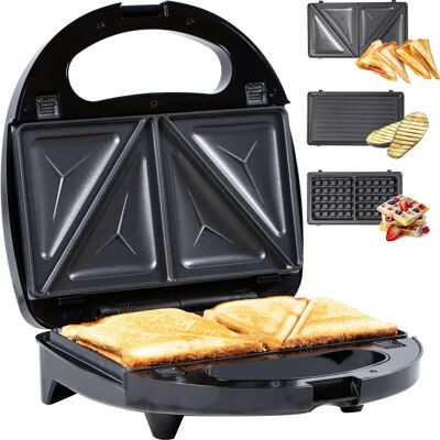 GADGY - Tostadora, Máquina para Waffles, Parrilla - 3 en 1 con Placas Removibles GADGY - Tostadora, Máquina para Waffles, Parrilla - 3 en 1 con Placas Removibles