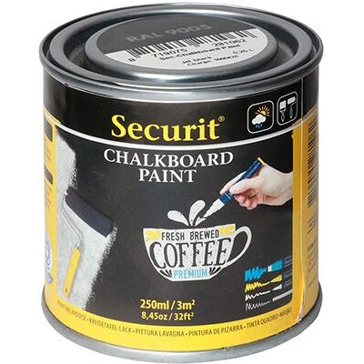 Peinture Ardoise Acrylique Noire Securit - 250ml - Peinture Acrylique - Publicité Peinture Ardoise Acrylique Noire Securit - 250ml - Peinture Acrylique - Publicité