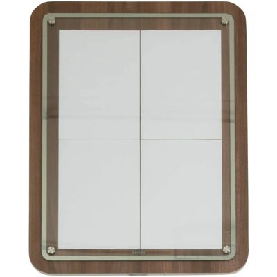 Expositor de Pared Glass Star - Nogal - 4 páginas A4 Expositor de Pared Glass Star - Nogal - 4 páginas A4