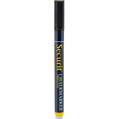 Securit Černý Tekutý Křídyznaček - 1-2mm Hrot - Profesionální Použití Securit Černý Tekutý Křídyznaček - 1-2mm Hrot - Profesionální Použití