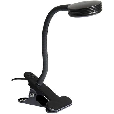 Lámpara de Escritorio Negra Securit con Clip Lámpara de Escritorio Negra Securit con Clip