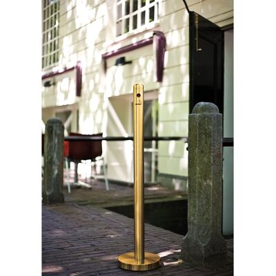 Securit Guld Udendørsaskebæger - 100cm - Høj Kapacitet Securit Guld Udendørsaskebæger - 100cm - Høj Kapacitet