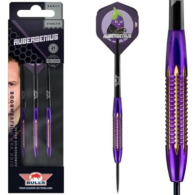 BULLS Darts Dirk van Duijvenbode Aubergenius 21g - Messing Acél Darts BULLS Darts Dirk van Duijvenbode Aubergenius 21g - Messing Acél Darts