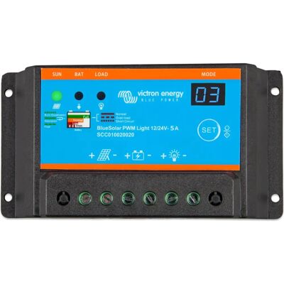 Contrôleur de charge Victron BlueSolar PWM-Light - 12/24V 5A Contrôleur de charge Victron BlueSolar PWM-Light - 12/24V 5A