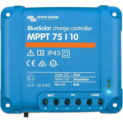 Victron Energy BlueSolar MPPT 75/10 Solar Charge Controller - 12V/24V Victron Energy BlueSolar MPPT 75/10 Solar Charge Controller - 12V/24V