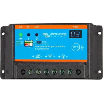 Victron Energy Victron BlueSolar PWM-Light Contrôleur de Charge - 12/24V 30A - Publicité Victron Energy Victron BlueSolar PWM-Light Contrôleur de Charge - 12/24V 30A - Publicité