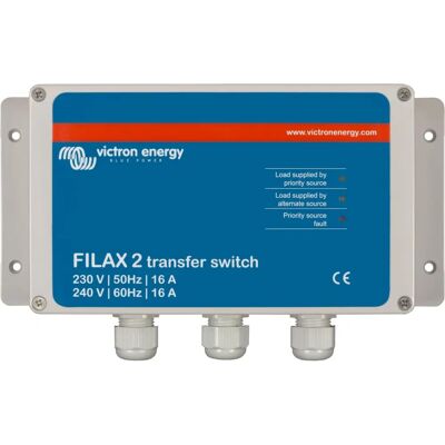 Victron Energy Victron Energy Filax 2 Interruttore di trasferimento - Commutatore compatto per carichi sensibili Victron Energy Victron Energy Filax 2 Interruttore di trasferimento - Commutatore compatto per carichi sensibili