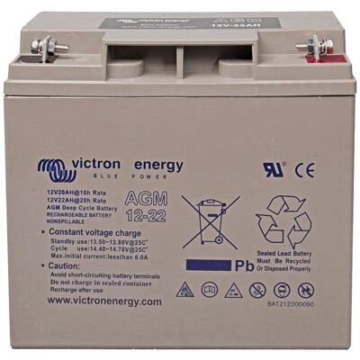 Victron Energy AGM Djupcyklande Batteri - 12V 22Ah Victron Energy AGM Djupcyklande Batteri - 12V 22Ah