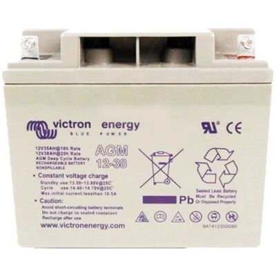 Victron Energy 12V 38Ah Deep Cycle Battery AGM - Battery Victron Energy 12V 38Ah Deep Cycle Battery AGM - Battery
