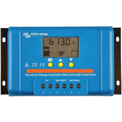 Victron Energy Bluesolar PWM Duo Laderegler - 12/24V, 20A, LCD, USB Victron Energy Bluesolar PWM Duo Laderegler - 12/24V, 20A, LCD, USB