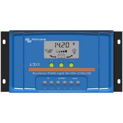 Victron Energy Töltésvezérlő BlueSolar PWM-LCD&USB 48V - 20A Victron Energy Töltésvezérlő BlueSolar PWM-LCD&USB 48V - 20A