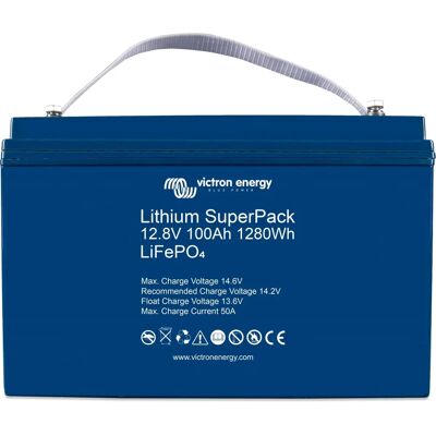 Batterie Lithium Victron Energy - 12,8V 100Ah Superpack - Publicité Batterie Lithium Victron Energy - 12,8V 100Ah Superpack - Publicité