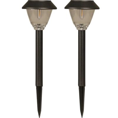 Luxform Kodiak Solar Garden Light - 2 Pack - 5 Lumen - Stainless Steel - Outdoor Lamp Luxform Kodiak Solar Garden Light - 2 Pack - 5 Lumen - Stainless Steel - Outdoor Lamp