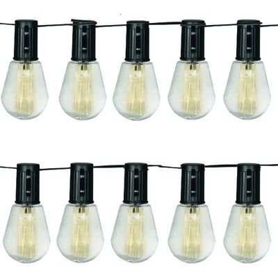 Luxform Alicante Solar Party Lights - 10 LEDs, 3.5m Luxform Alicante Solar Party Lights - 10 LEDs, 3.5m