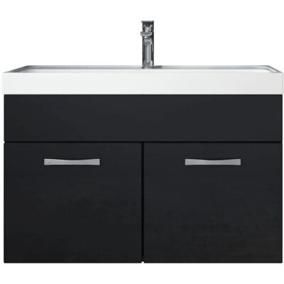Meubles de salle de bain BADPLAATS Paso 01 - Noir Brillant 80cm - Publicité Meubles de salle de bain BADPLAATS Paso 01 - Noir Brillant 80cm - Publicité