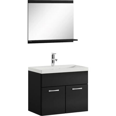 BADPLAATS Montreal 02 60cm Nero Lucido Badezimmer-Set BADPLAATS Montreal 02 60cm Nero Lucido Badezimmer-Set