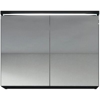 BADPLAATS Armoire miroir Paso 80x60cm - Noir - Publicité BADPLAATS Armoire miroir Paso 80x60cm - Noir - Publicité