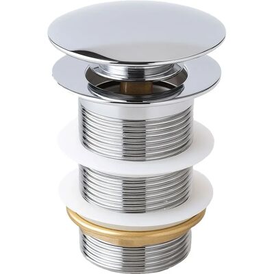 BADPLAATS - Piletta pop-up - 45mm - Cromo - Scarico a rotolo BADPLAATS - Piletta pop-up - 45mm - Cromo - Scarico a rotolo