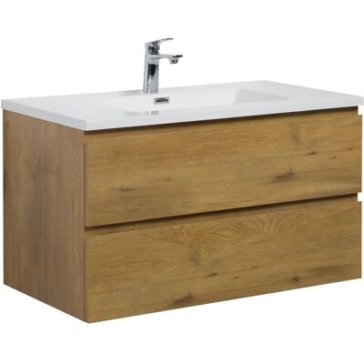 Mobili bagno Angela 90cm Rovere - Tipo bagno Mobili bagno Angela 90cm Rovere - Tipo bagno