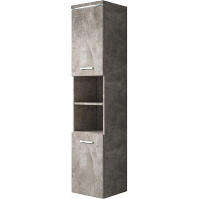 BADPLAATS Meuble de salle de bain Paso 35 x 35 x 160 cm Ciment gris - Publicité BADPLAATS Meuble de salle de bain Paso 35 x 35 x 160 cm Ciment gris - Publicité