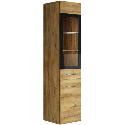 BADPLAATS Armoire de Salle de Bain Rio - 30x30x131cm - Chêne Marron - Publicité BADPLAATS Armoire de Salle de Bain Rio - 30x30x131cm - Chêne Marron - Publicité
