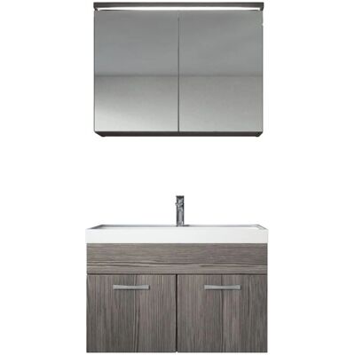 Badplaats Paso 02 - Chêne Gris - Ensemble Salle de Bain - Publicité Badplaats Paso 02 - Chêne Gris - Ensemble Salle de Bain - Publicité