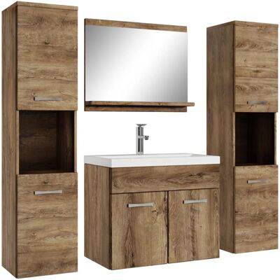 BADPLAATS Montreal xl 60cm Rovere Marrone Ensemble Salle de Bain - Publicité BADPLAATS Montreal xl 60cm Rovere Marrone Ensemble Salle de Bain - Publicité