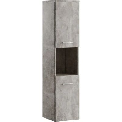 BADPLAATS Meuble de bain Montreal 30x30x131cm Ciment Gris - Publicité BADPLAATS Meuble de bain Montreal 30x30x131cm Ciment Gris - Publicité
