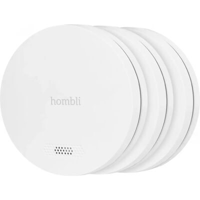 Hombli Smarter Rauchmelder - 3er-Pack, Weiß, 10 Jahre Batteri Hombli Smarter Rauchmelder - 3er-Pack, Weiß, 10 Jahre Batteri