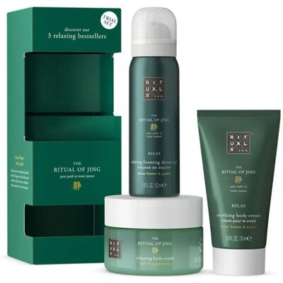 Conjunto de Cuidado Corporal Rituals The Ritual Of Jing - Exfoliante, Crema, Gel de Ducha Conjunto de Cuidado Corporal Rituals The Ritual Of Jing - Exfoliante, Crema, Gel de Ducha