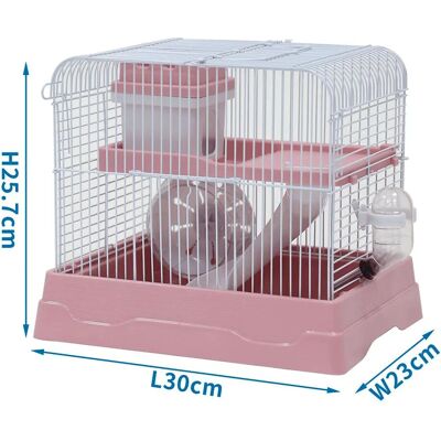 Nobleza - 30x23x25.7 - Rosa - jaula de hámster Nobleza - 30x23x25.7 - Rosa - jaula de hámster