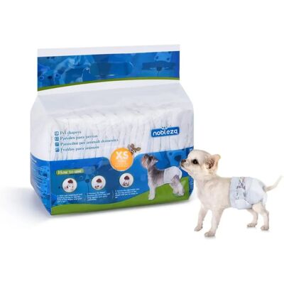 Couches Nobleza pour chiens et chats - XS - 12 pièces - Publicité Couches Nobleza pour chiens et chats - XS - 12 pièces - Publicité