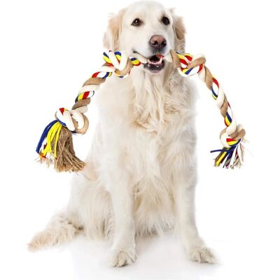Nobleza Jouet en Corde pour Chiens - Grand, 68cm - Sécuritaire pour Mâcher & Jouer - Publicité Nobleza Jouet en Corde pour Chiens - Grand, 68cm - Sécuritaire pour Mâcher & Jouer - Publicité