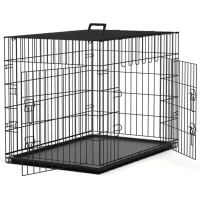 Nobleza Cage Métallique pour Chiens et Chats - Noir - Grand Modèle - Publicité Nobleza Cage Métallique pour Chiens et Chats - Noir - Grand Modèle - Publicité