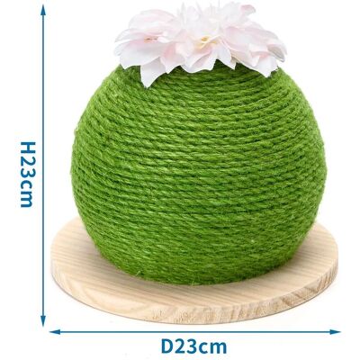 Pelota rascadora para gatos Nobleza - Cactus - Verde - Juguete de rascado Pelota rascadora para gatos Nobleza - Cactus - Verde - Juguete de rascado