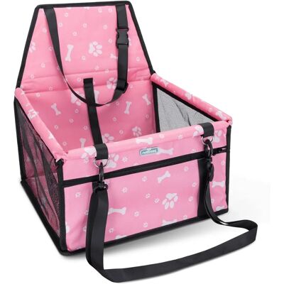 Nobleza Siège auto rose pour petits chiens - Publicité Nobleza Siège auto rose pour petits chiens - Publicité