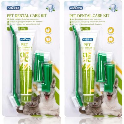 Set di Cura Dentale Nobleza - Per Cani e Gatti Set di Cura Dentale Nobleza - Per Cani e Gatti