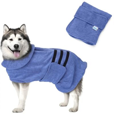 Nobleza Bata para perros en microfibra - Talla L - 60 cm Nobleza Bata para perros en microfibra - Talla L - 60 cm