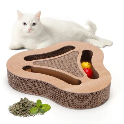 Nobleza - Cardboard Scratch - Catnip - Grattoir pour chat - Publicité Nobleza - Cardboard Scratch - Catnip - Grattoir pour chat - Publicité