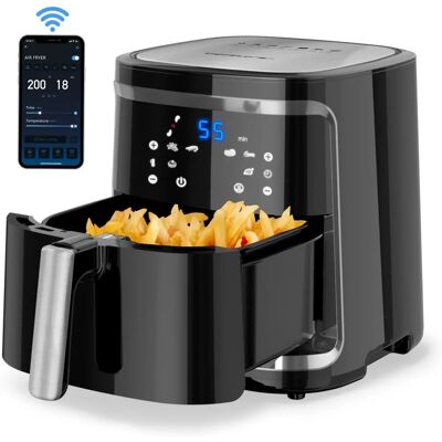 Friteuse à Air AIGOSTAR Cube Smart - 7L - WiFi & Écran Tactile - 7 Modes - Sans BPA - Publicité Friteuse à Air AIGOSTAR Cube Smart - 7L - WiFi & Écran Tactile - 7 Modes - Sans BPA - Publicité