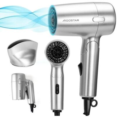 Aigostar Gale - Sèche-cheveux Portable, 1200W, 2 Vitesses, Poignée Pliable - Publicité Aigostar Gale - Sèche-cheveux Portable, 1200W, 2 Vitesses, Poignée Pliable - Publicité