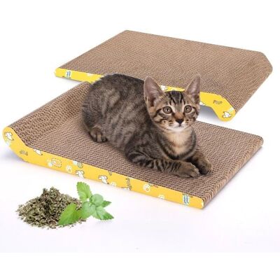 Grattatoio per Gatti NOBLEZA - 2 Pezzi - 40x25cm - Marrone - Pannello di Grattatura Grattatoio per Gatti NOBLEZA - 2 Pezzi - 40x25cm - Marrone - Pannello di Grattatura
