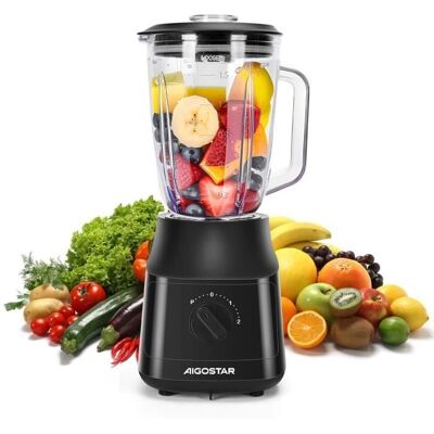 AIGOSTAR Swift Mixer - 600 W, 1,5 L, Schwarz AIGOSTAR Swift Mixer - 600 W, 1,5 L, Schwarz